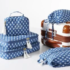 5 Piece Block Print Packing Cube Set | 3