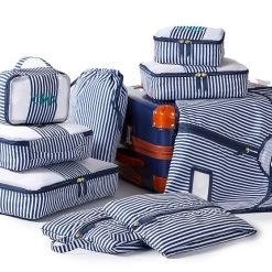 9 Piece Packing Cube Set With Garment Bag | 1 -Grocery Store 9 piece packing cube set with garment bag c 4