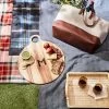 Mark & Graham X Steele Canvas & Leather Tote | 1 -Grocery Store acacia wood round cheese board c