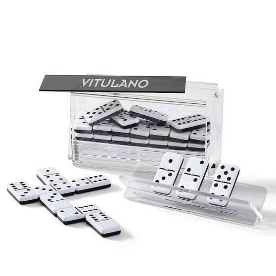 Acrylic Domino Game Set With Racks | 2 6 Acrylic Domino Game Set With Racks | 2 - Image 4