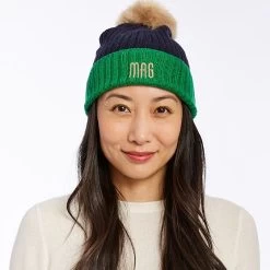 Colorful Pom Pom Hat | 2 -Grocery Store adult colorful pom pom hat c 1