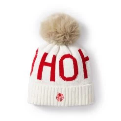 Ho Ho Ho Pom Pom Hat | 1 -Grocery Store adult ho ho ho pom pom hat c 2