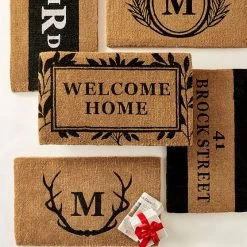 Personalized Doormat, Wheat | 1 -Grocery Store antlers graphic doormat c