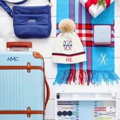 Small Piped Travel Jewelry Case, Foil Debossed | 6 21 Small Piped Travel Jewelry Case, Foil Debossed | 6 -Grocery Store apres crest pom pom hat c 1