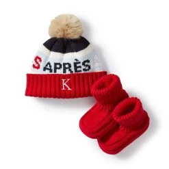 Après Ski Pom Pom Hat & Bootie Set | 2 -Grocery Store apres ski pom pom hat bootie set c 1
