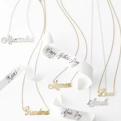 Sarah Chloe Ava Script Necklace | 3