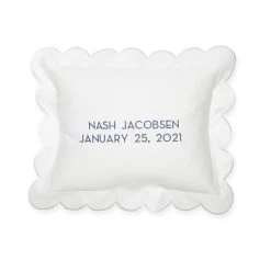 Baby Boudoir Scalloped Pillow | 1