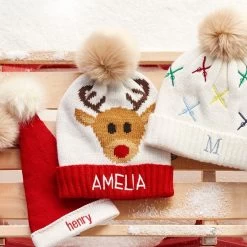 Baby + Kids Reindeer Pom Pom Hat | 3