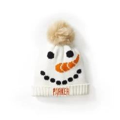 Baby + Kids Snowman Pom Pom Hat | 3 -Grocery Store baby kids snowman pom pom hat c 1