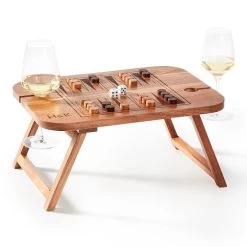 Backgammon Wine Picnic Table | 1 -Grocery Store backgammon wine picnic table c 1