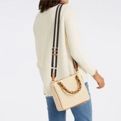 Bamboo Elisabetta Raffia Crossbody  | 3 -Grocery Store bamboo elisabetta raffia crossbody c 4