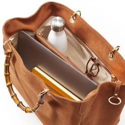 Bamboo Elisabetta Suede Handbag | 3 -Grocery Store bamboo elisabetta suede handbag c 2