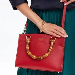 Bamboo Italian Leather Crossbody | 2 -Grocery Store bamboo italian leather crossbody c 1