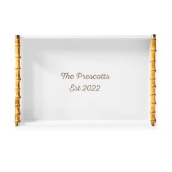 Bamboo Lacquer Serving Tray | 8