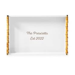 Bamboo Lacquer Serving Tray | 8 -Grocery Store bamboo lacquer serving tray c 8