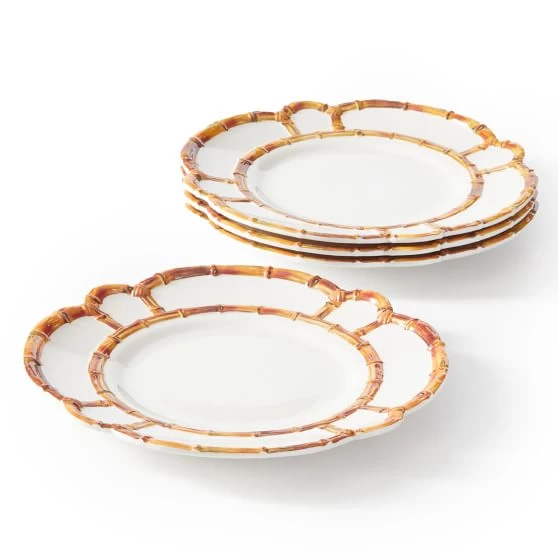 Bamboo Melamine Dinner Plate, Set Of 4 | 1 4 Bamboo Melamine Dinner Plate, Set Of 4 | 1 - Image 2