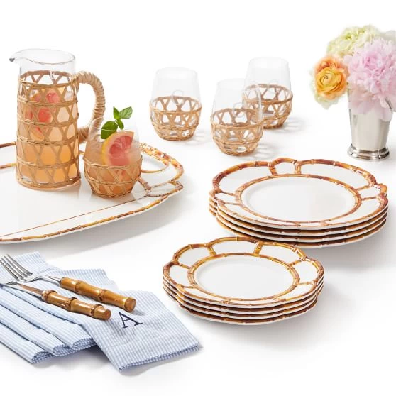 Bamboo Melamine Dinner Plate, Set Of 4 | 1 3 Bamboo Melamine Dinner Plate, Set Of 4 | 1