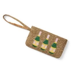 Beaded Champagne Wristlet | 1 -Grocery Store beaded champagne wristlet c 2