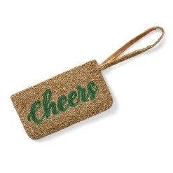 Beaded Champagne Wristlet | 1