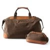 Beckett Waxed Canvas And Leather Travel Gift Set | 2 -Grocery Store beckett waxed canvas and leather travel gift set 1 c