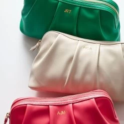 Bella Vegan Leather Ruched Pouch Set | 5 -Grocery Store bella ruched pouch set 6 c