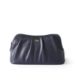 Bella Vegan Leather Ruched Pouch Set | 5 -Grocery Store bella ruched pouch set c 2