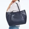 Bella Vegan Leather Ruched Tote | 3 -Grocery Store bella ruched tote c