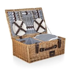 Belmont Picnic Basket, Set For 4 | 1 -Grocery Store belmont picnic basket set for 4 c 3