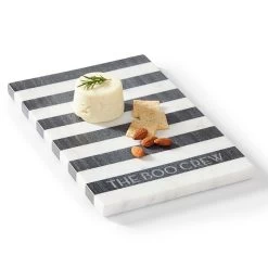 Black And White Stripe Marble Cheese Board | 1 -Grocery Store black and white stripe marble cheese board c 1
