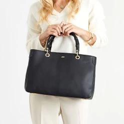 Black Bamboo Elisabetta Slouch Handbag | 1 -Grocery Store black bamboo elisabetta slouch handbag c 4