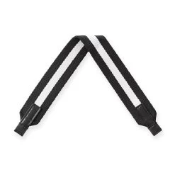 Black Handbag With Black-White Twill Shoulder Strap Set | 1 -Grocery Store black handbag with black white twill shoulder strap set c 1