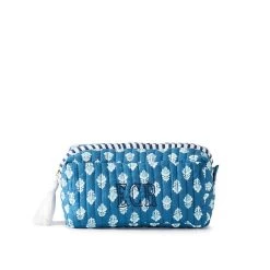 Block Print Travel Pouch Set | 3 -Grocery Store block print travel pouch set c 1