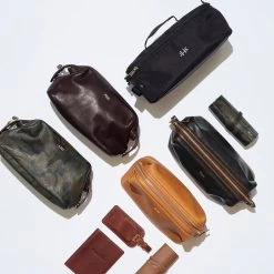 Baseball Leather Travel Pouch | 1 -Grocery Store bond leather travel pouch c