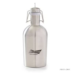 Budweiser Stainless Steel Growler | 1 -Grocery Store budweiser stainless steel growler c 1
