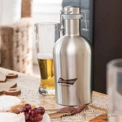 Budweiser Stainless Steel Growler | 1 -Grocery Store budweiser stainless steel growler c 2