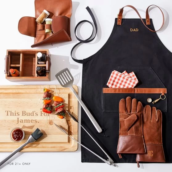 Budweiser Waxed Canvas And Leather Apron | 1 3 Budweiser Waxed Canvas And Leather Apron | 1