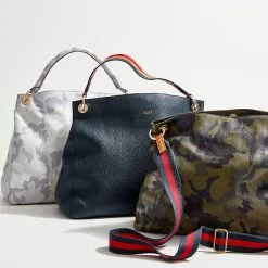 Build Your Bag Crossbody Strap, 3 Stripe Twill | 26 -Grocery Store build your bag c 14