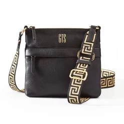 Build Your Bag Crossbody Strap, Greek Key Twill | 4 -Grocery Store build your bag crossbody strap greek key twill c 4