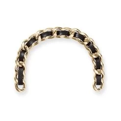 Black Handbag With Black Leather Chain Shoulder Strap Set | 1 -Grocery Store build your bag shoulder strap chain c 6