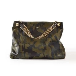 Build Your Bag Shoulder Strap, Greek Key Twill | 2