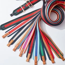 Build Your Bag Crossbody Strap, 5 Stripe Twill | 12 -Grocery Store build your tote c 10