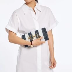 Cabana Stripe Beaded Foldover Crossbody Clutch | 2 -Grocery Store cabana stripe beaded foldover crossbody clutch 1 c