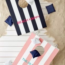 Cabana Stripe Portable Lacquer Bean Bag Toss | 2