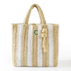 Cabana Stripe Straw Beach Tote | 3 24 Cabana Stripe Straw Beach Tote | 3 -Grocery Store cabana stripe straw beach tote 1 c 1