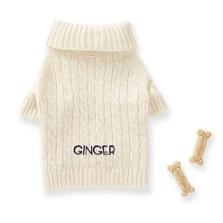 Cable Knit Dog Sweater | 22 -Grocery Store cable knit dog sweater c 1