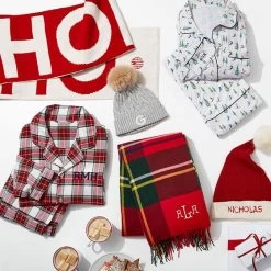 Adult Plaid Flannel Pajama Set | 1 -Grocery Store cable knit pom pom hat c