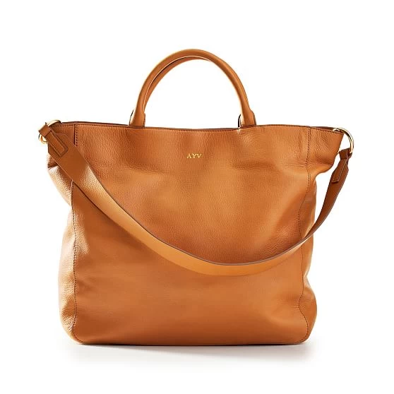 Camel Tote With Red-Navy Twill Crossbody Strap Set | 1 5 Camel Tote With Red-Navy Twill Crossbody Strap Set | 1 - Image 3