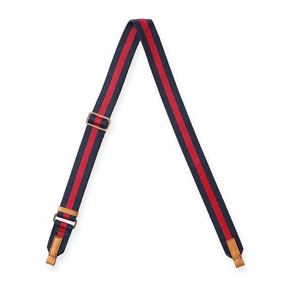 Camel Tote With Red-Navy Twill Crossbody Strap Set | 1 6 Camel Tote With Red-Navy Twill Crossbody Strap Set | 1 - Image 4