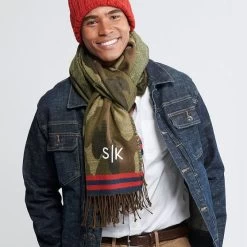 Camo Print Blanket Scarf | 3 -Grocery Store camo print blanket scarf 3 c