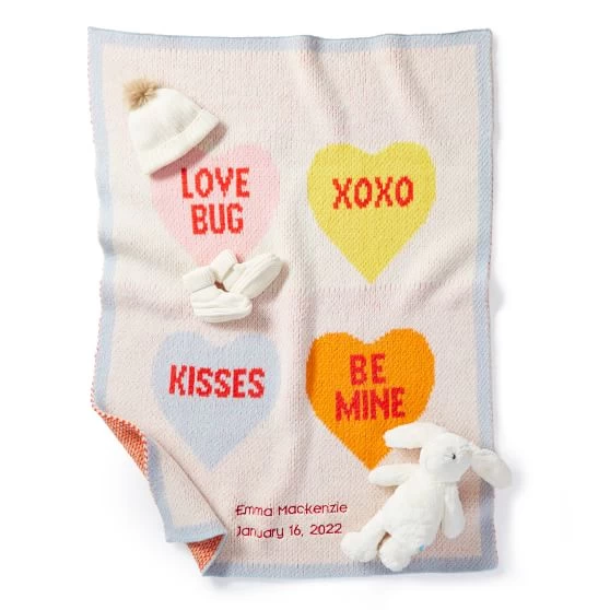 Candy Hearts Baby Blanket | 1 4 Candy Hearts Baby Blanket | 1 - Image 2